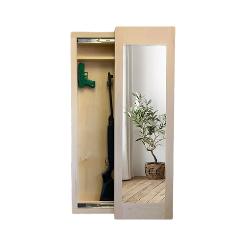 Go Secret Storage Full Length Sliding Concealment Mirror - Hidden Safe for Valuables, Jewelry & Cash - Perfect for Bedroom, Bathroom or Closet Security