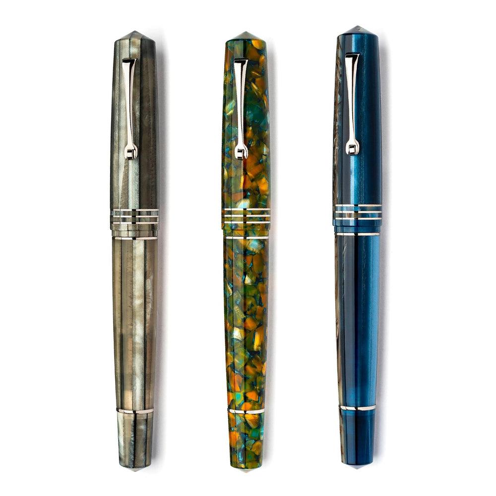 Premium Leonardo Fountain Pen - Momento Zero Grande 2.0 Stainless Steel Nib | Luxury Writing Instrument for Professionals & Collectors | Perfect for Business Signatures, Journaling & Gift Giving