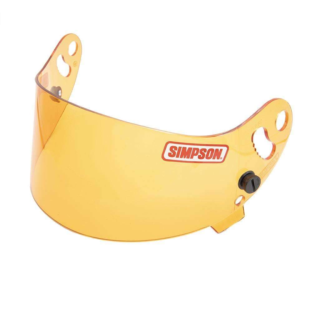 Simpson Devil Ray Amber Helmet Shield - UV Protection Visor for Desert Devil Helmet - Perfect for Motorcycle Riding, Racing & Off-Road Adventures