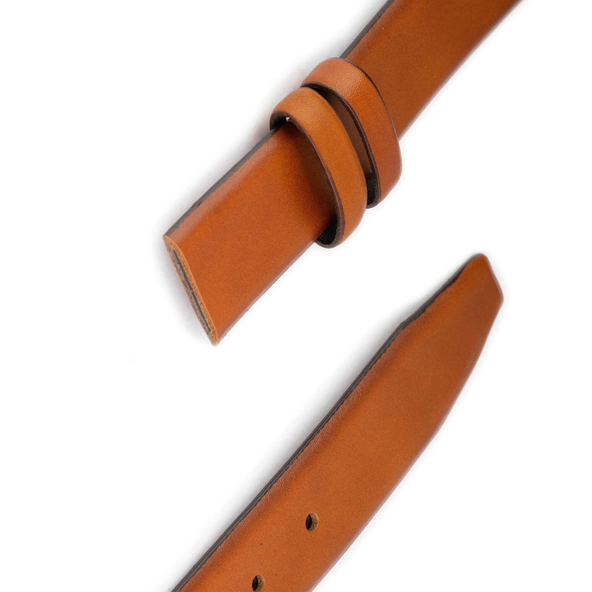 Premium 3.5cm Light Brown Genuine Leather Belt Replacement for Montblanc Buckles - Durable Men's Dress Belt for Business, Office & Formal Occasions