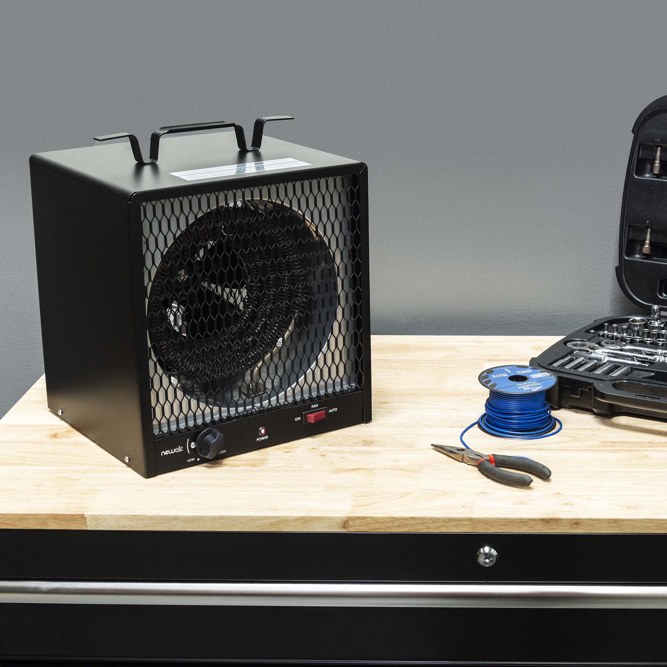 Newair® 240V Portable Electric Garage Heater - Fast Heating for Workspaces, Basements & Outdoor Areas