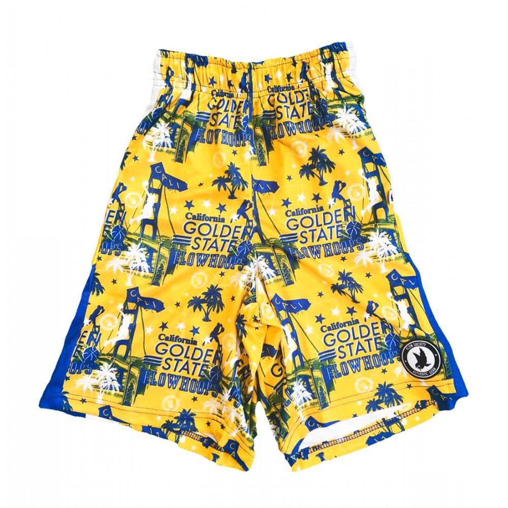Golden State Warriors Boys' Basketball Shorts - NBA Team Logo Athletic Shorts for Kids - Perfect for Basketball Games, Practice & Casual Wear