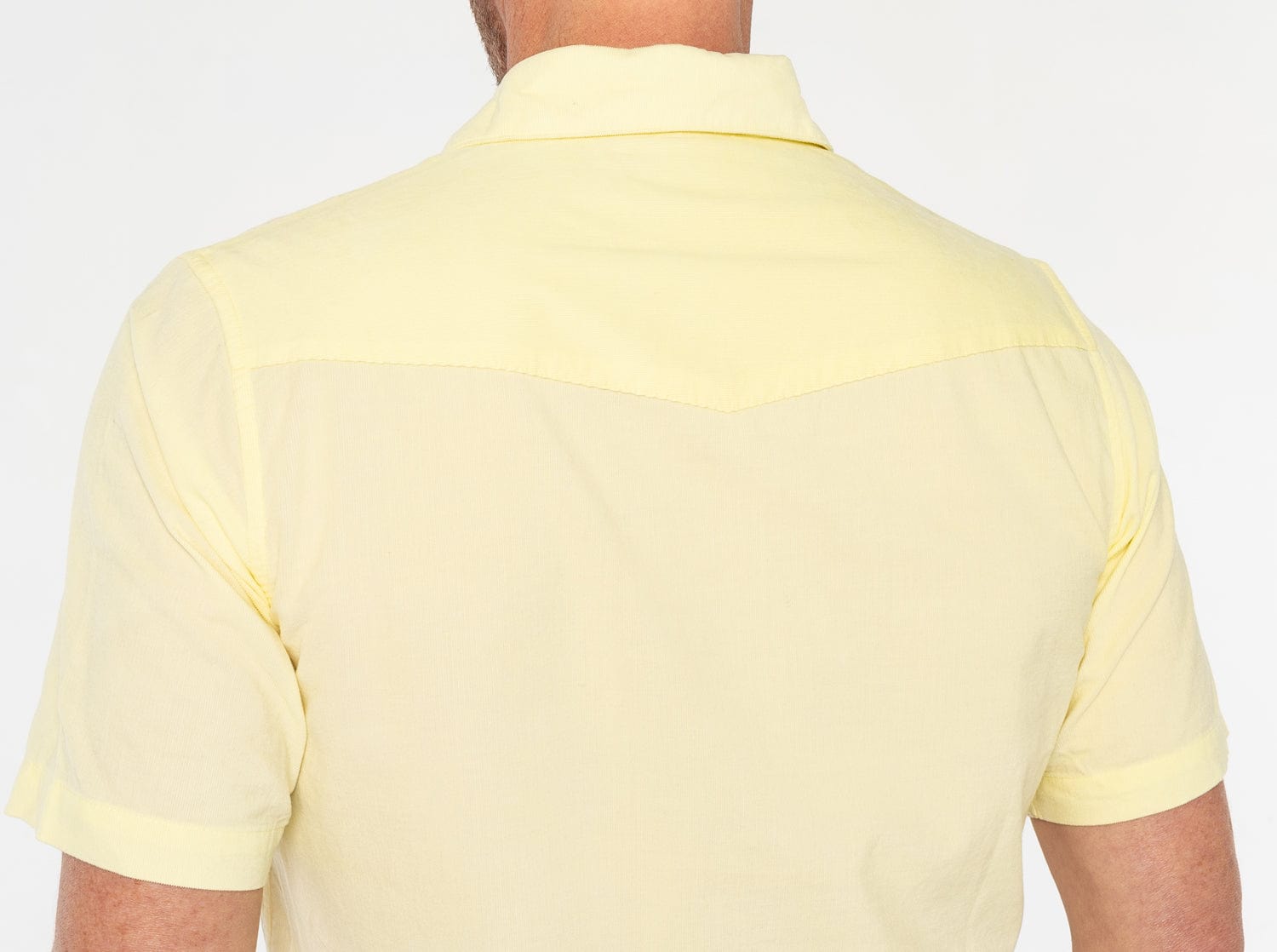 Men's Short Sleeve Corduroy Pearl Snap Shirt - Casual Western Style Button Up for Fishing, Outdoor & Everyday Wear