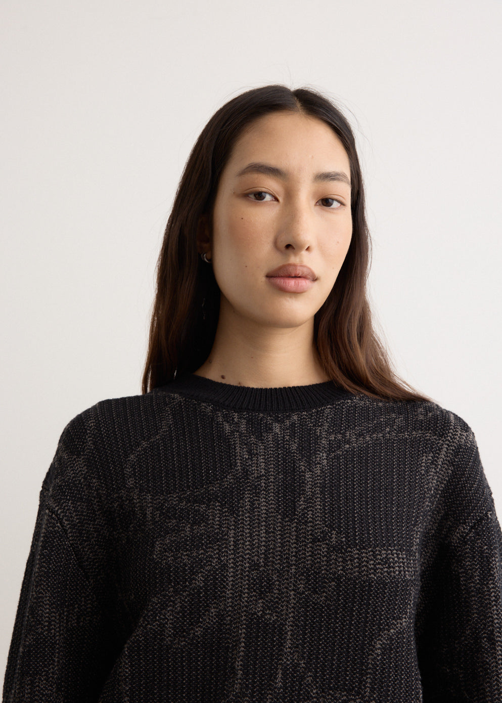 Analog Intarsia Crew Sweater - Cozy Knit Pullover for Men & Women | Perfect for Fall & Winter Layering, Casual Outfits, and Outdoor Activities