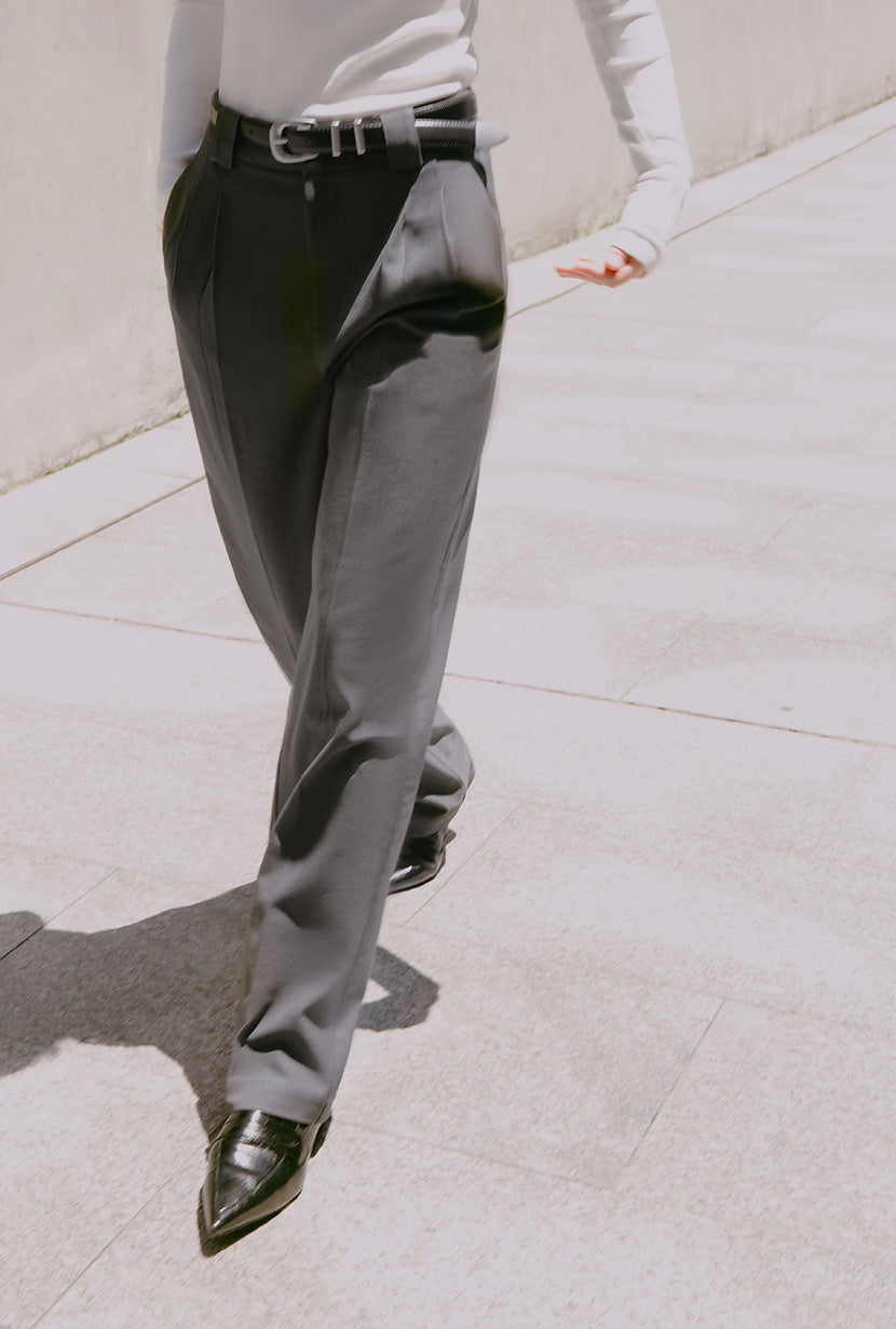 Hadrien Pants for Men - Classic Grey Casual Trousers with Comfort Fit | Perfect for Office, Travel & Everyday Wear
