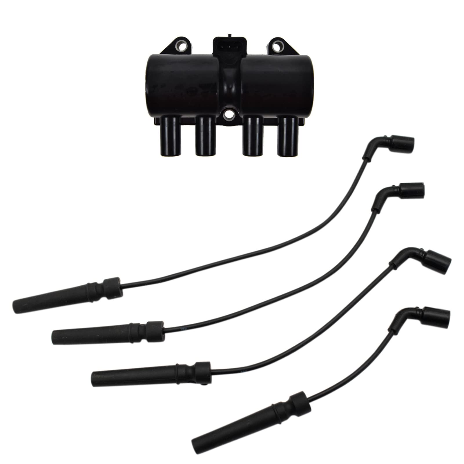 High-Performance Engine Spark Plug Wire & Coil Pack Kit - Compatible with Chevy Aveo & Aveo5 1.6L (2004-2011) - Improves Ignition & Fuel Efficiency - Perfect for DIY Auto Repair & Maintenance