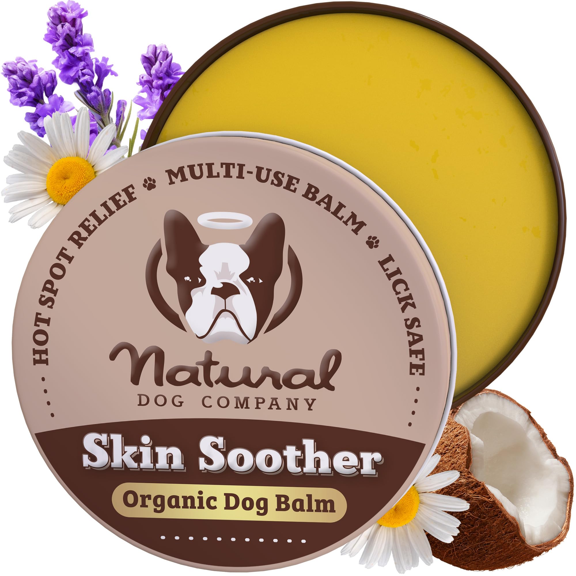 Natural Dog Skin Soother Balm - 1oz Tin for Allergy & Itch Relief | Moisturizing Lotion for Dry Skin, Hot Spots & Rashes | Healing Treatment for Dogs | Perfect for Daily Care & Seasonal Allergy Relief