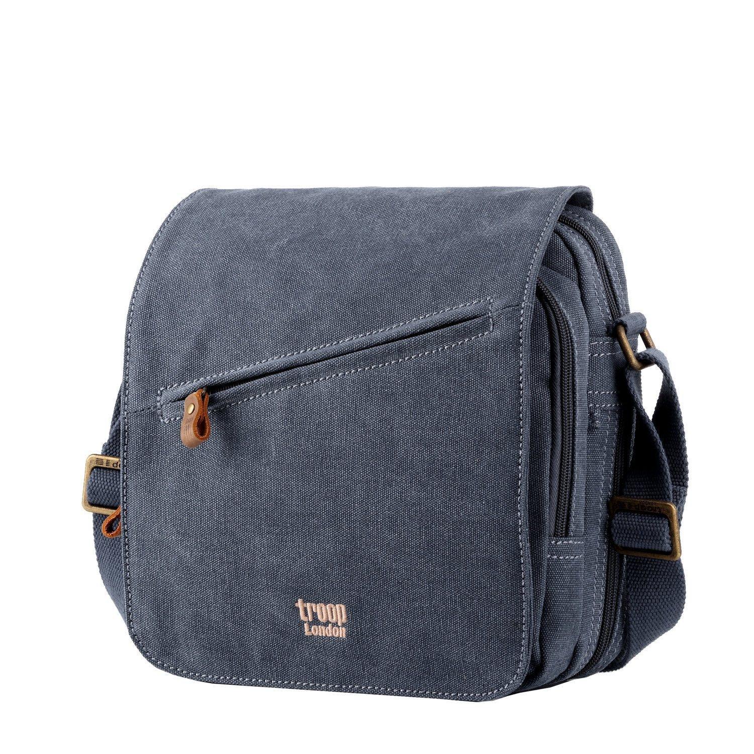 TRP0238 Troop London Classic Canvas Crossbody Bag - Stylish & Durable Shoulder Bag for Men & Women - Perfect for Travel, Work & Everyday Use
