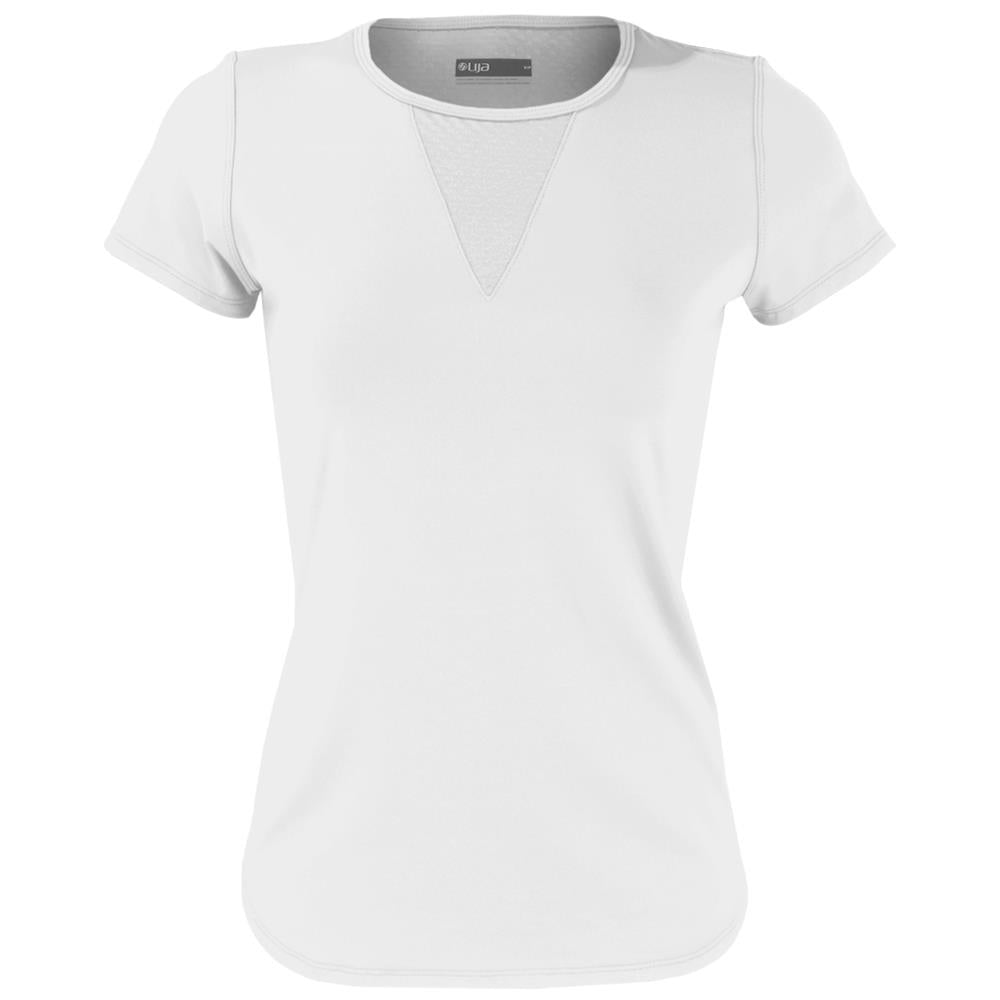 Lija Women's Deep V Neck T-Shirt - Soft Cotton White Tee for Casual Wear & Everyday Outfits