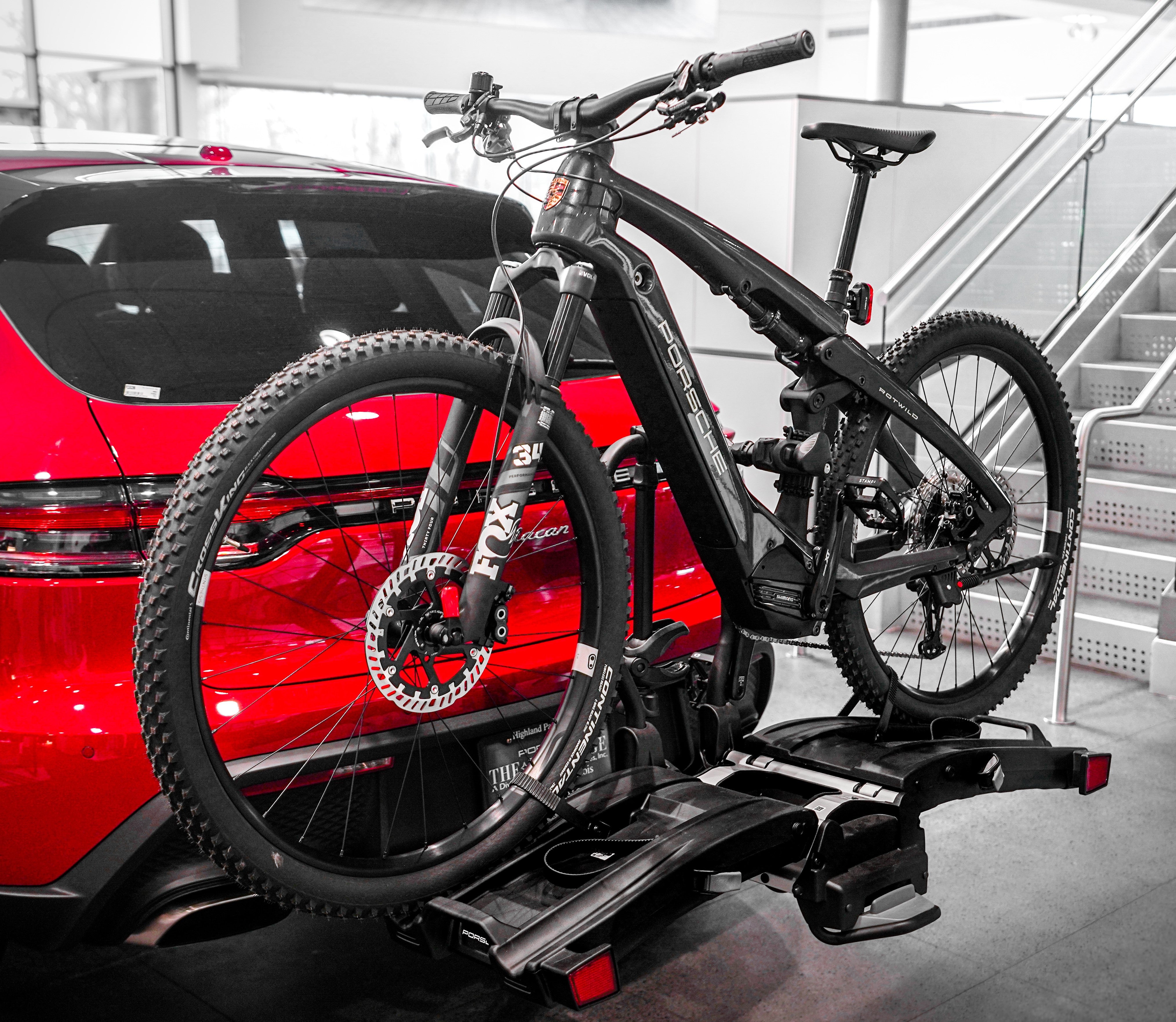 Porsche Bike Rack - Hitch Mounted Rear Bike Carrier for 2 Bikes (US Version) - Perfect for Road Trips & Outdoor Adventures