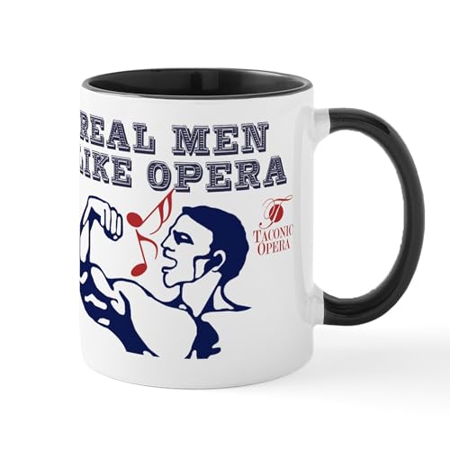 White/Black Inside - Real Men Like Opera Mug