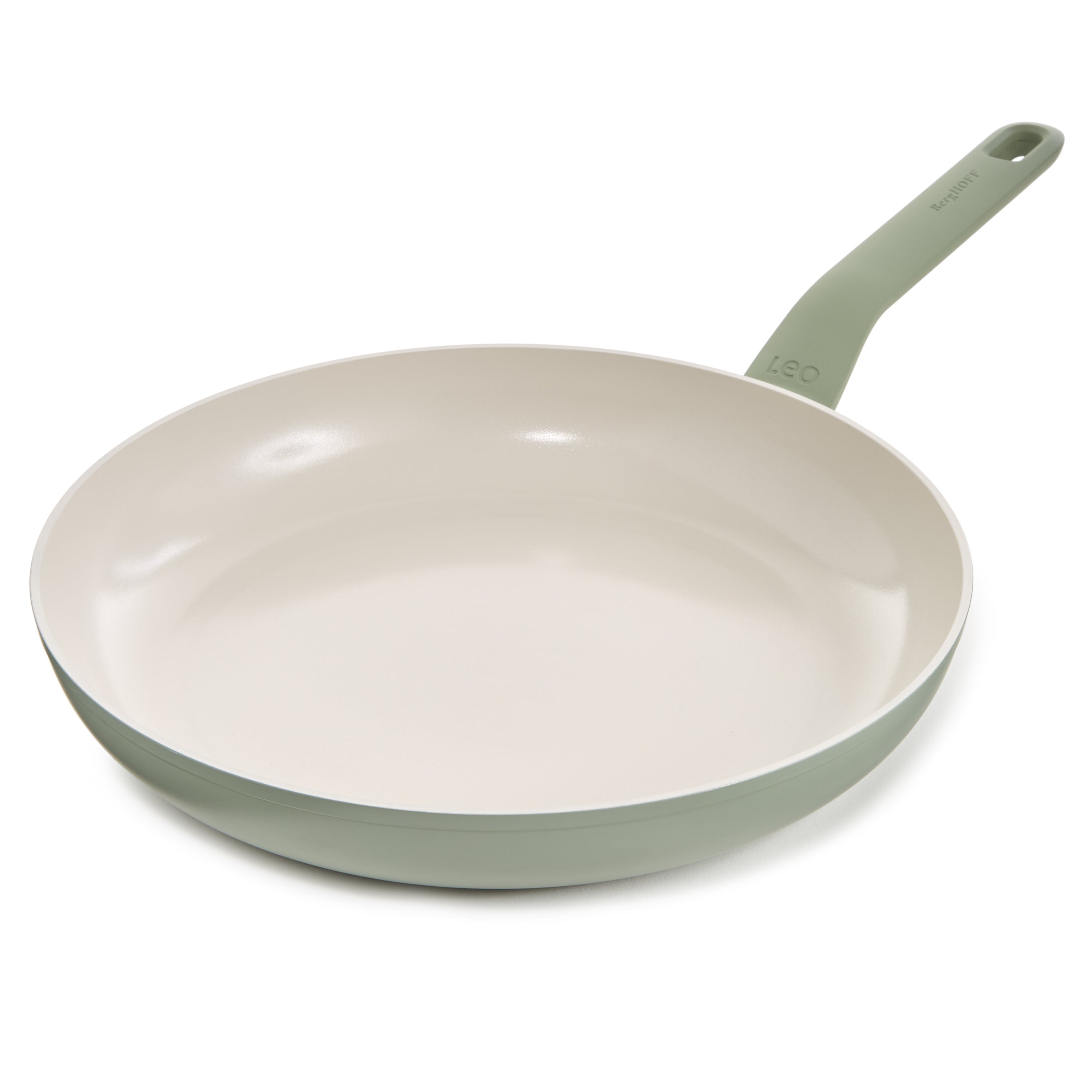 BergHOFF Balance 12-Inch Nonstick Ceramic Frying Pan | Eco-Friendly Recycled Aluminum Cookware | Sage Green | Perfect for Sauteing, Frying & Healthy Cooking