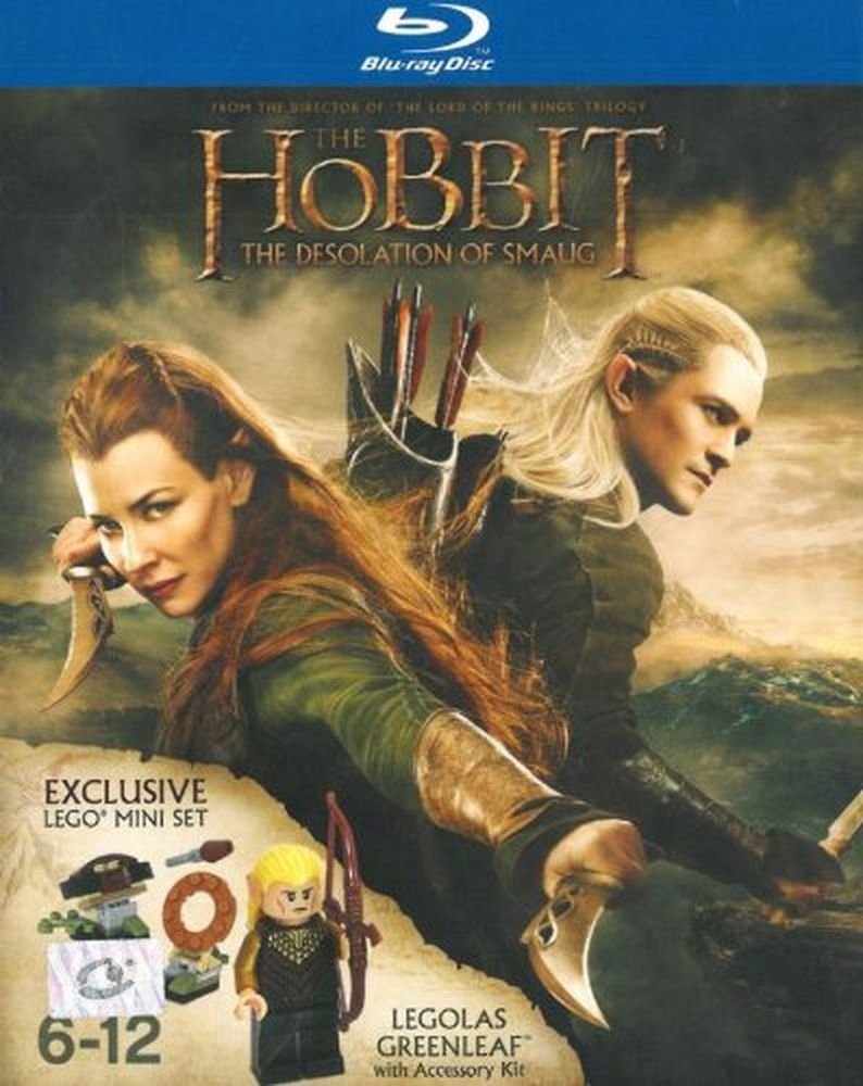 The Hobbit: The Desolation of Smaug Blu-ray + LEGO Premium Set (2-Disc Edition) - Perfect for Movie Nights & Collectors