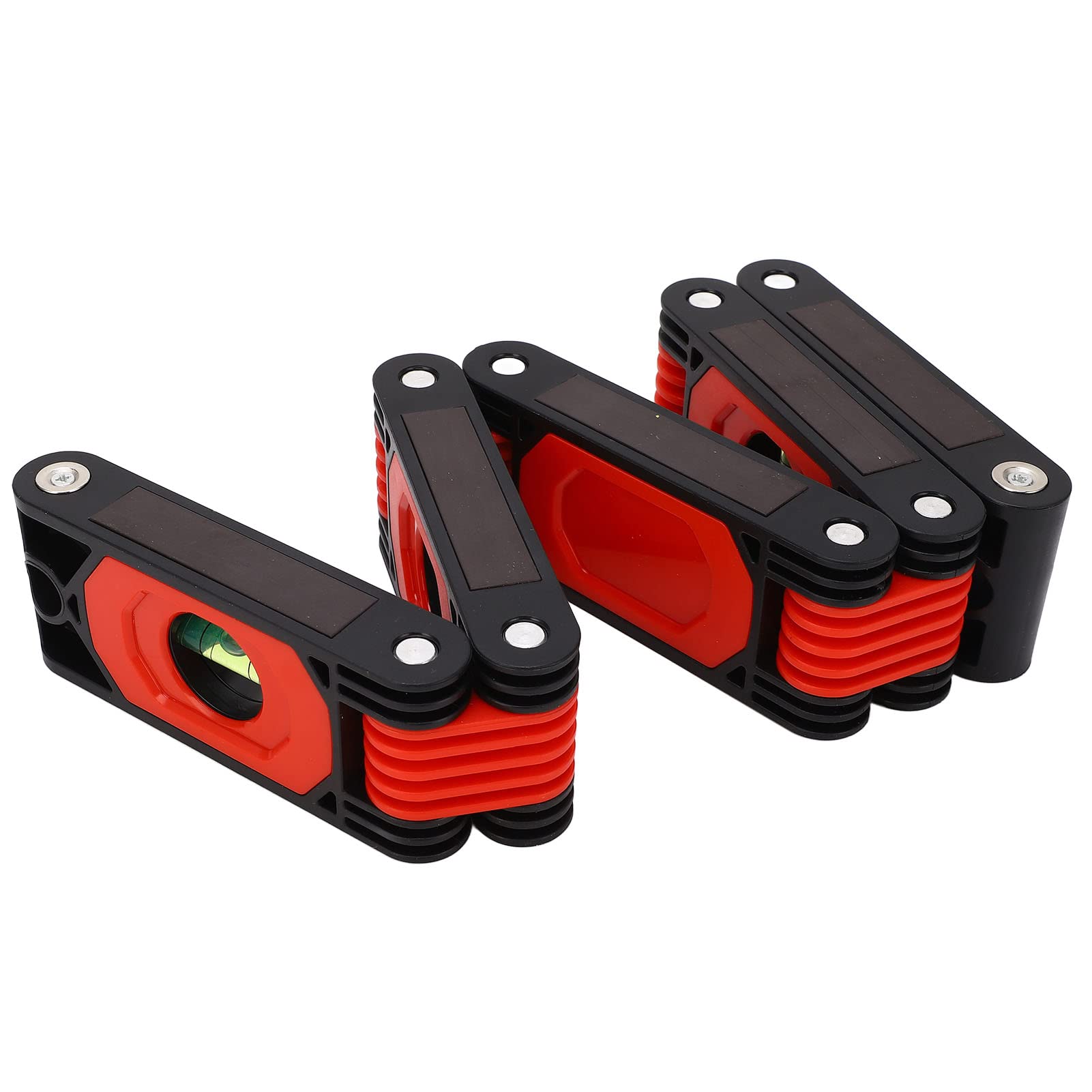 Foldable Level with 4 Bubbles - High Accuracy Expandable Angle Measuring Tool with Magnet for DIY, Home Decoration & Furniture Installation | Perfect for Carpentry, Wall Mounting & Construction Projects