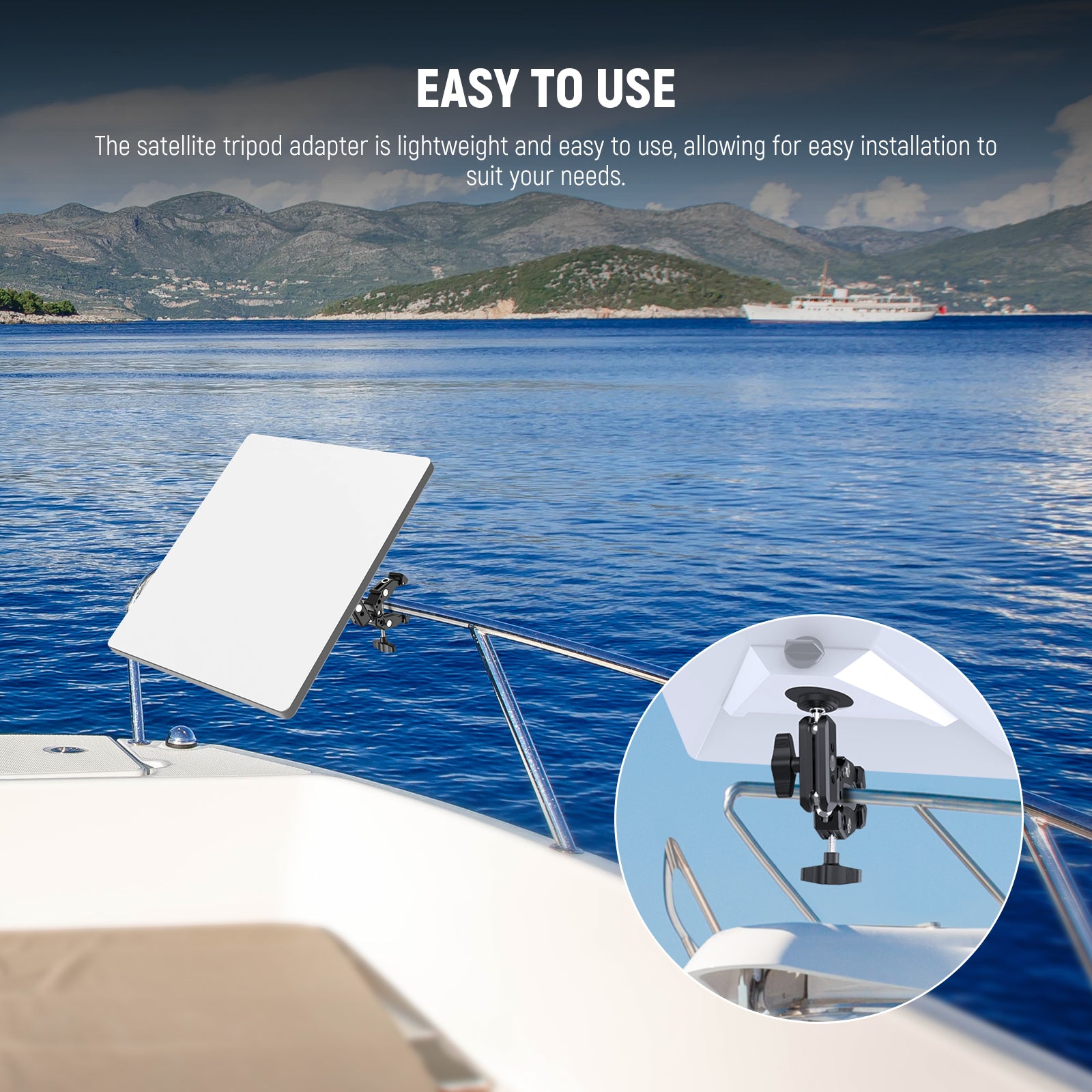 NEEWER NA02 Satellite Tripod Adapter for Starlink Mini - Compatible with Starlink Mini Dish, Portable Tripod Mount for Satellite Internet, Perfect for RV Travel, Camping & Remote Work