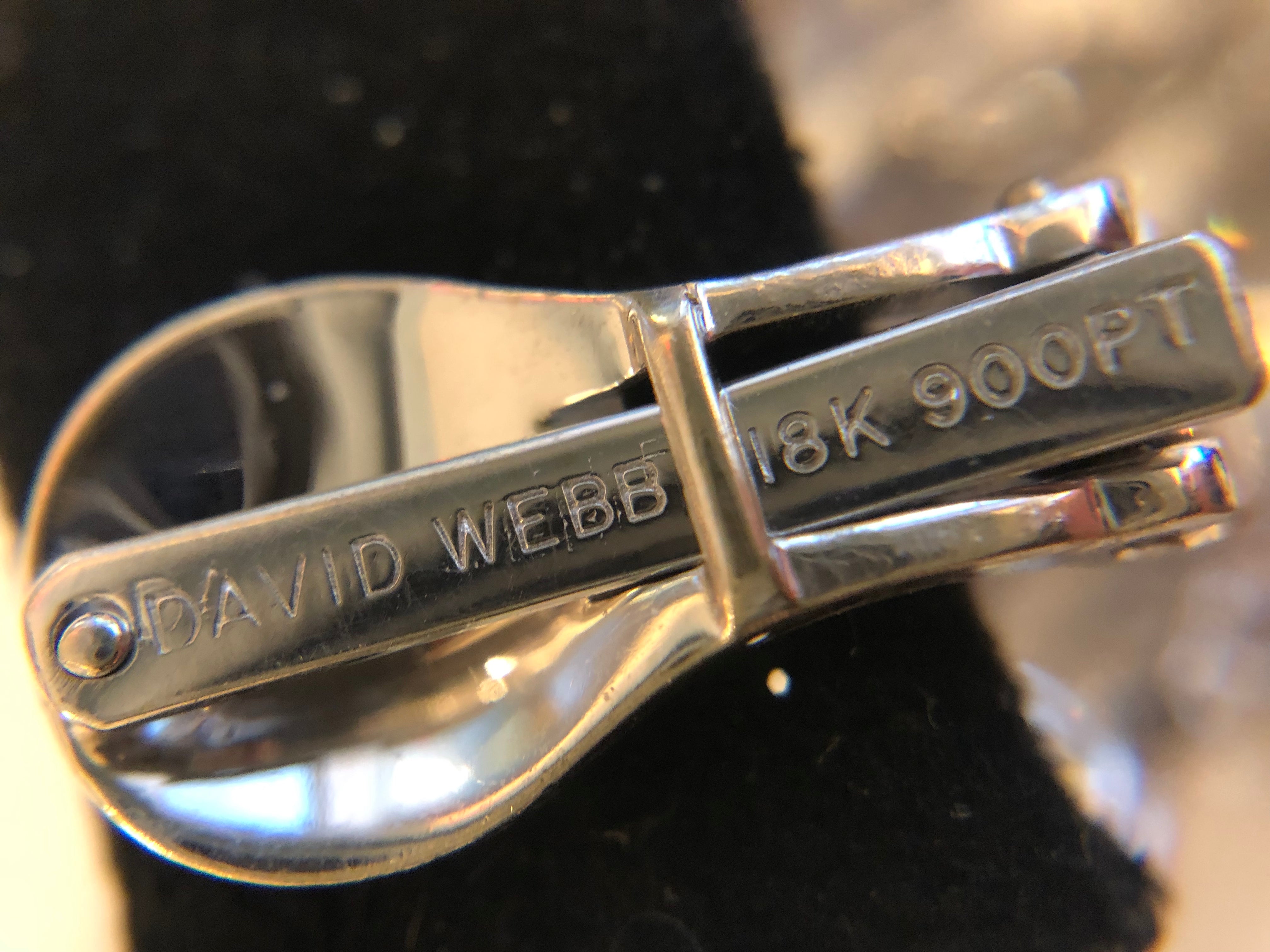 David Webb Diamond Waterfall Earrings - 14K Gold Dangle Drop Earrings for Women, Luxury Wedding & Evening Party Jewelry Gifts