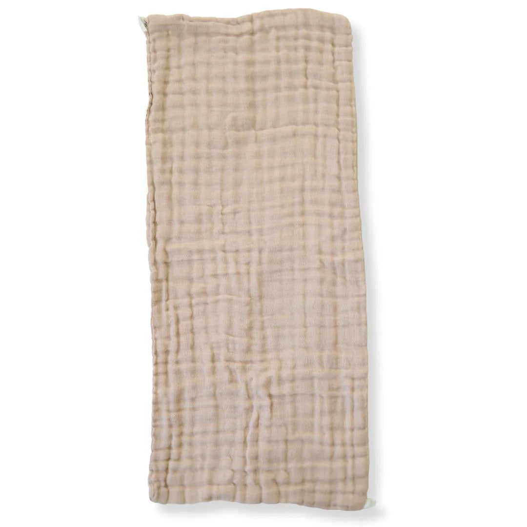Premium Cotton Muslin Burp Cloths - Soft & Absorbent 2-Pack (Brown) - Ideal for Baby Spit-Up, Feeding & Diaper Changes