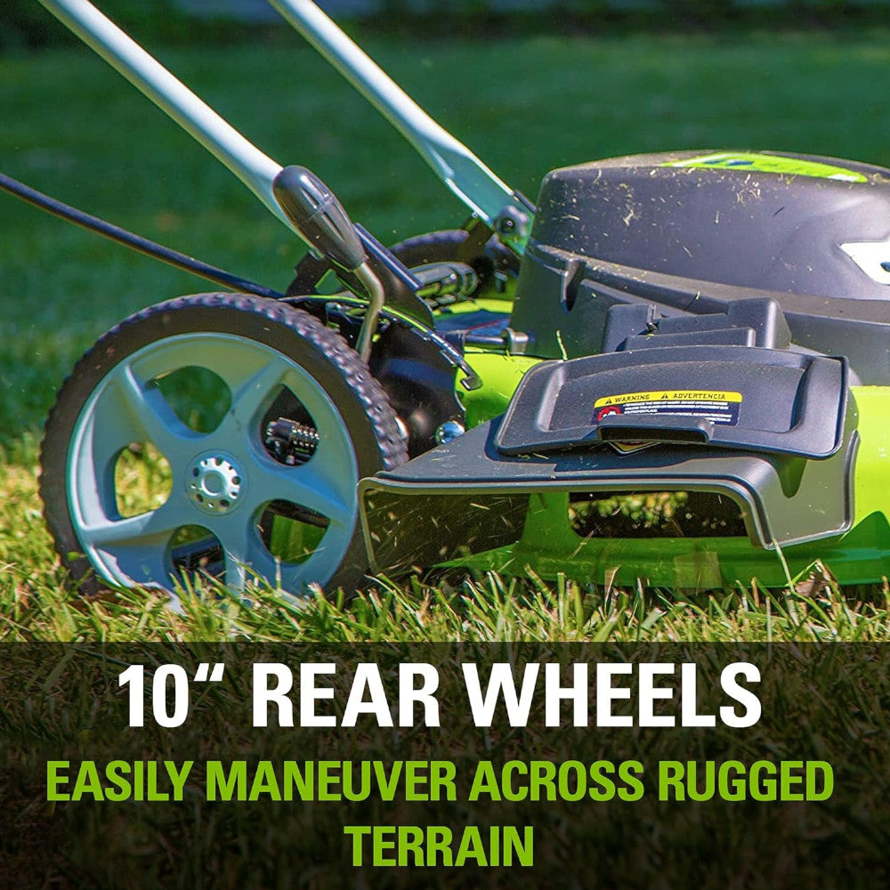 Greenworks 25022 12 Amp Corded 20 Inch Lawn Mower - Powerful Electric Lawn Mower for Small to Medium Yards | Perfect for Home Lawn Care & Landscaping