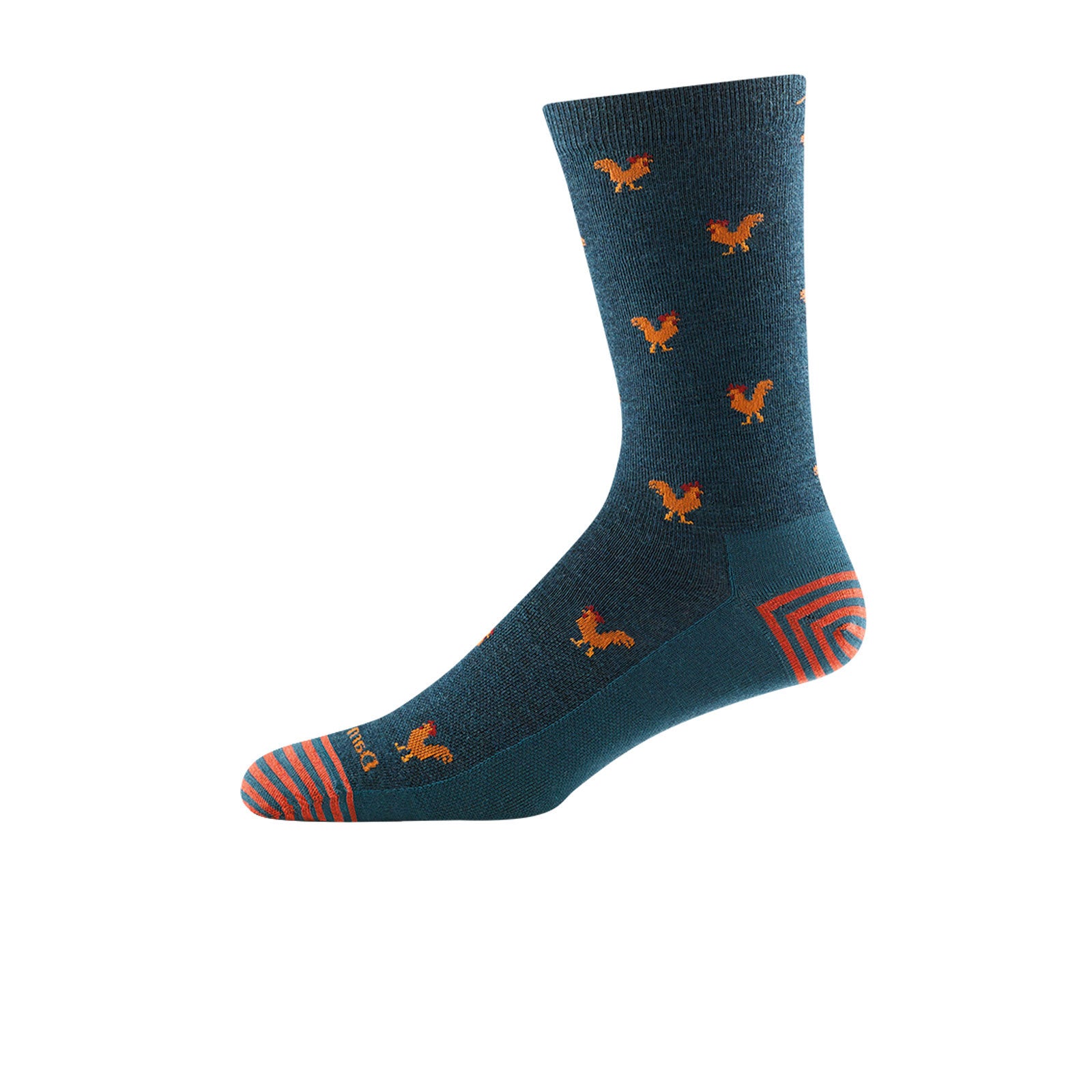 Darn Tough Strut Lightweight Crew Socks for Men - Dark Teal Color | Moisture-Wicking & Cushioned Hiking Socks for Outdoor Activities, Running, and Daily Wear