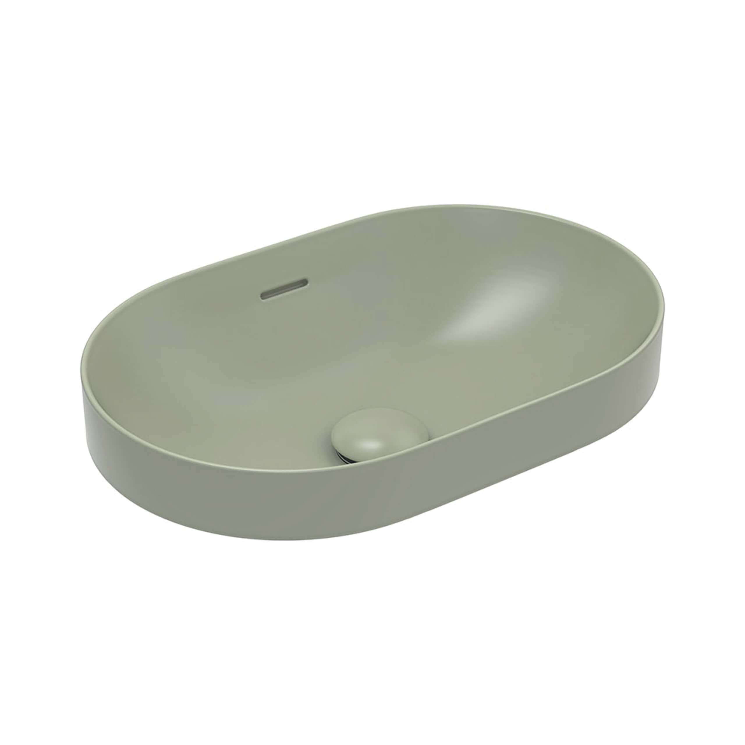 Fienza Aluca Semi-Inset Bathroom Sink with Overflow - 20.9
