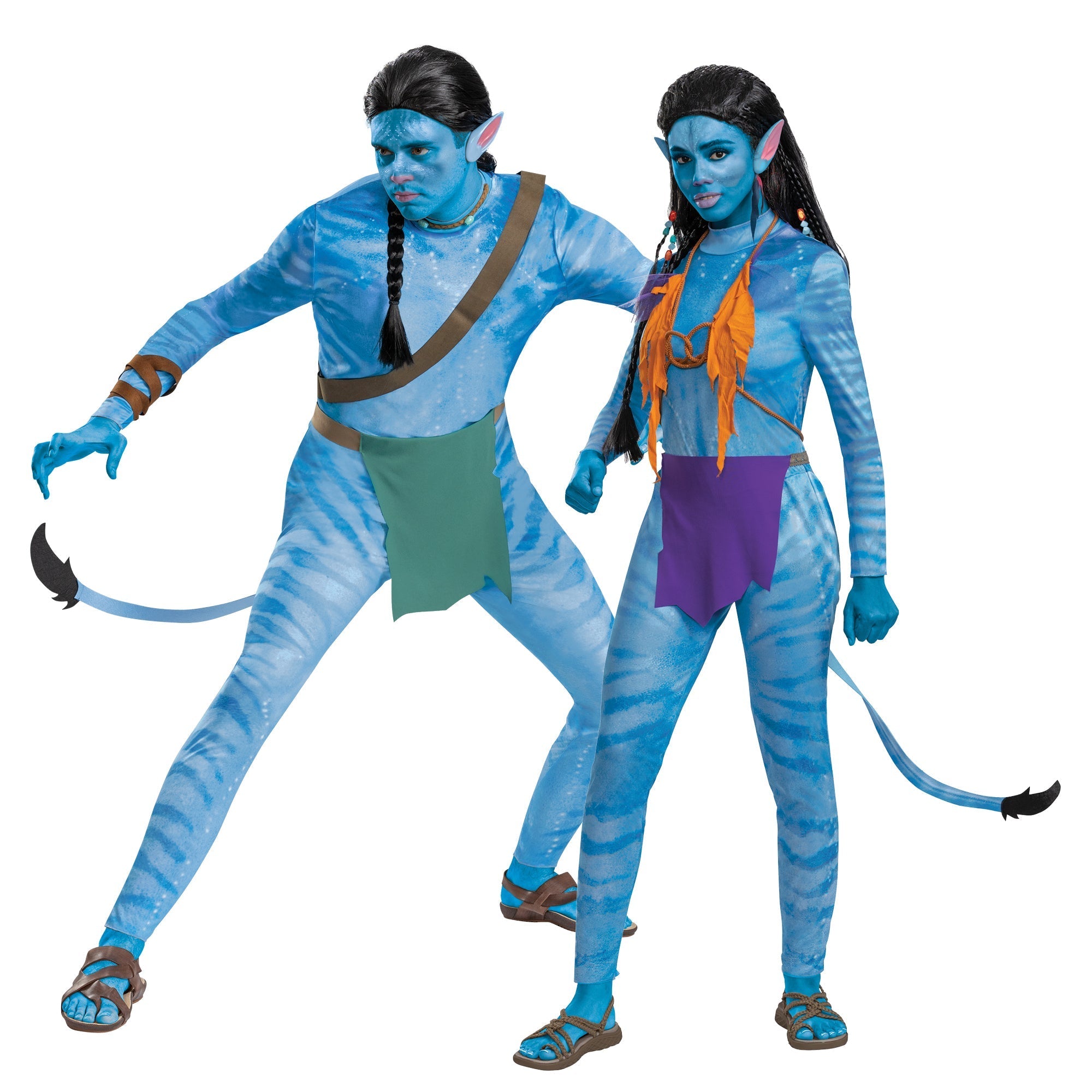 Avatar Couple Costumes for Halloween, Cosplay & Theme Parties - Matching James Cameron Movie Outfits for Couples