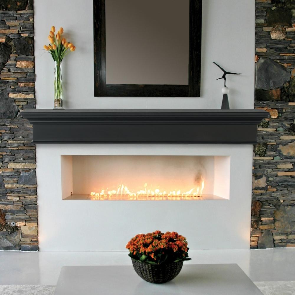 Henry MDF Mantel Shelf with Pearl Finish - Elegant Fireplace Mantel for Living Room, Bedroom & Home Decor
