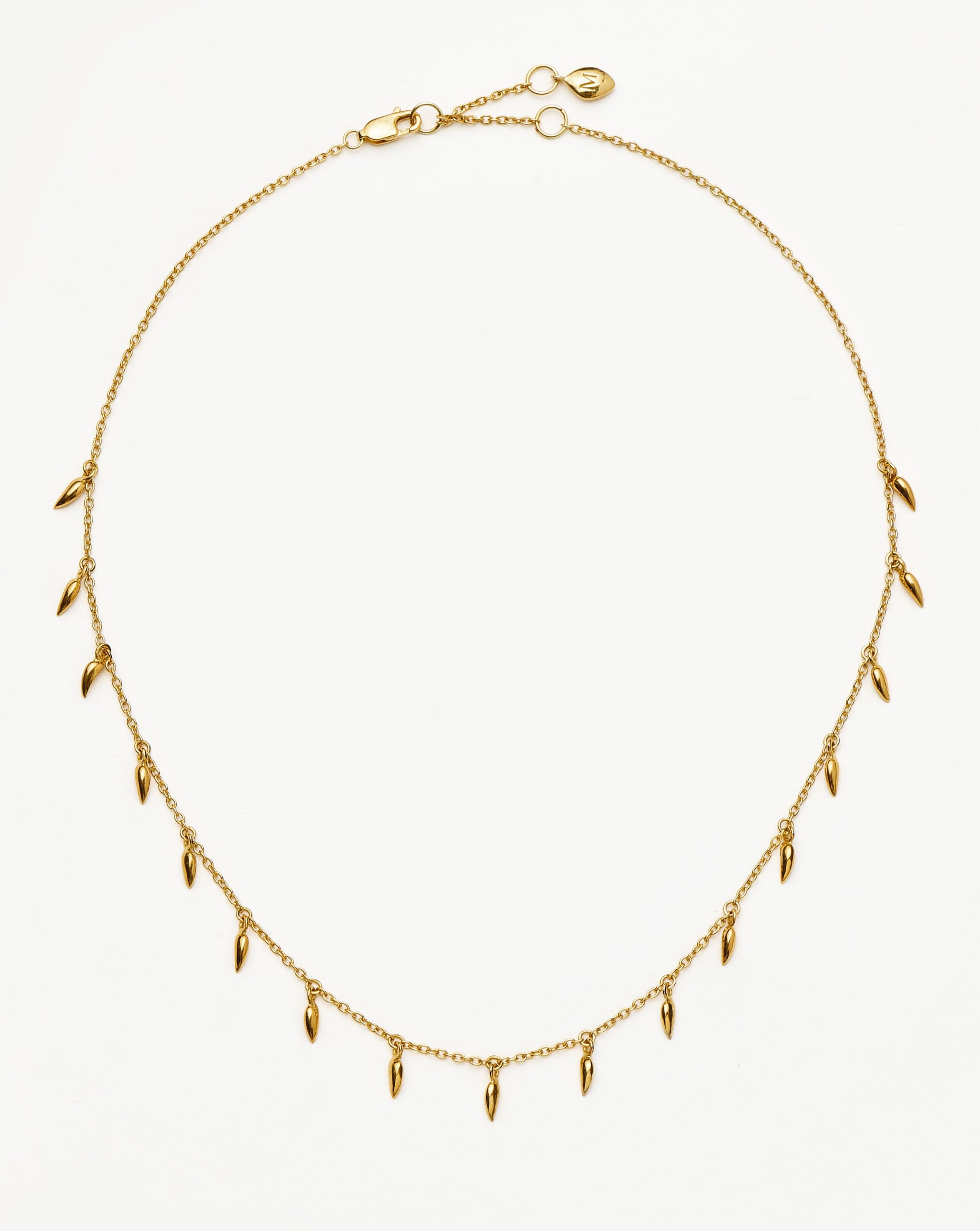 Lucy Williams Mini Fang Necklace - 18k Gold Vermeil Pendant for Women | Elegant Layering Jewelry for Everyday Wear & Special Occasions