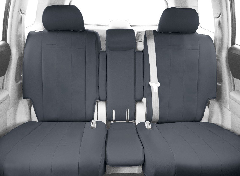 Durable Waterproof Car Seat Covers for 2013-2024 Ram 1500-5500 Trucks - Charcoal Gray Front 40/20/40 Split Bench Seat Protectors - Easy Installation with Premium DuraPlus Fabric - Perfect for Work Trucks, Off-Roading & Daily Commuting (1 Set)