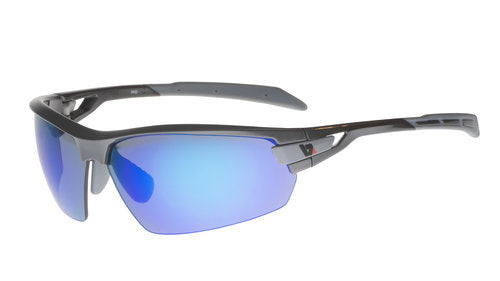 Graphite-Blue Mirror Lens