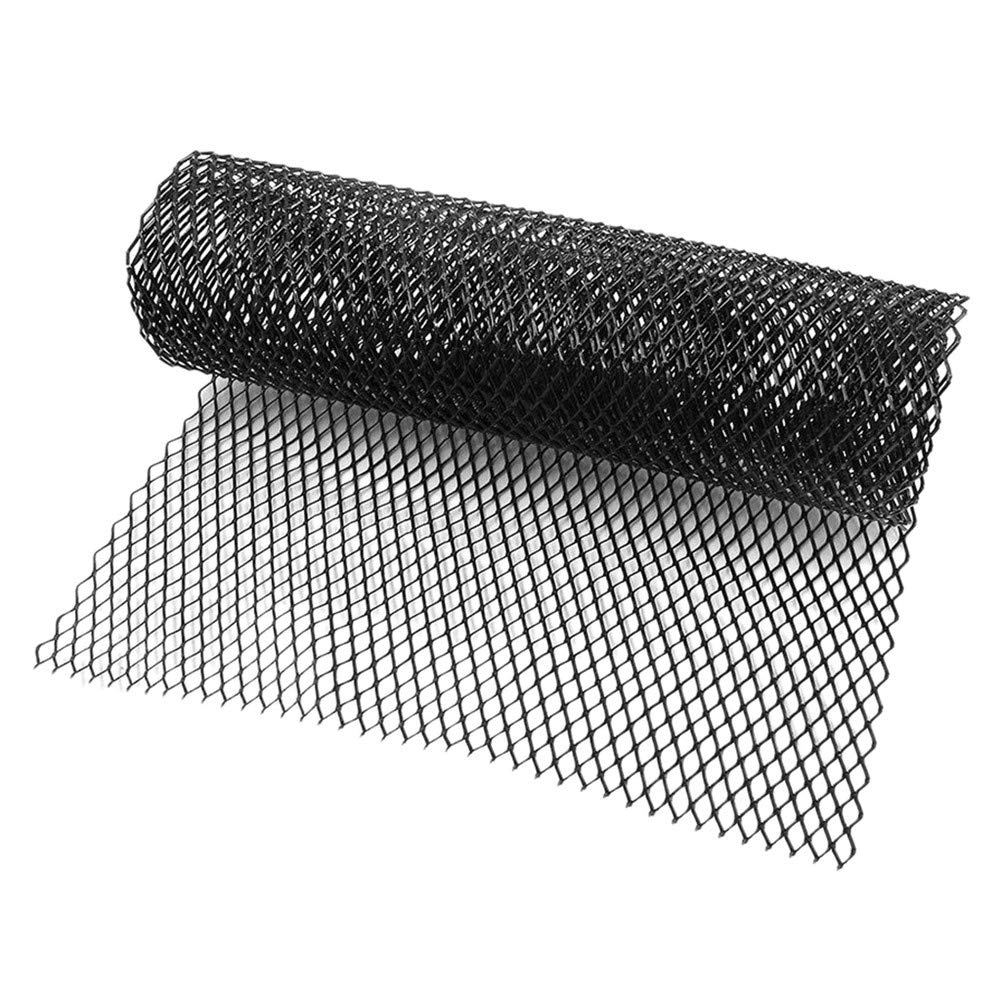 40 x 13 Inch Universal Car Grill Mesh - Black Aluminum Alloy Hexagon Grille Insert (11x25mm Holes) for Automotive Bumper & Radiator Protection | DIY Car Mods & Off-Road Vehicle Upgrades