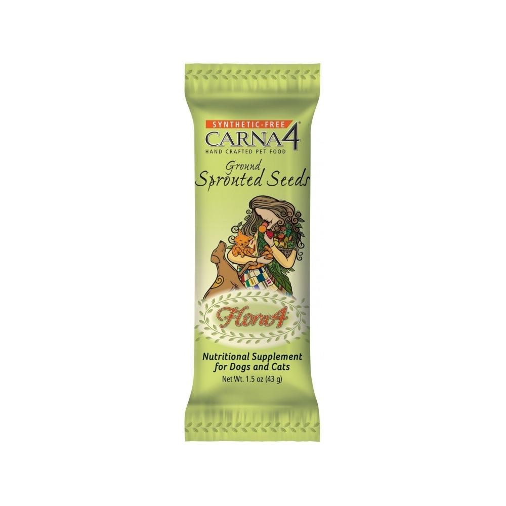 Organic Flora4 Ground Sprouted Seeds - Premium Dog Food Topper for Digestive Health | Nutrient-Rich Superfood Supplement for Pets | Perfect for Kibble, Wet Food & Homemade Meals