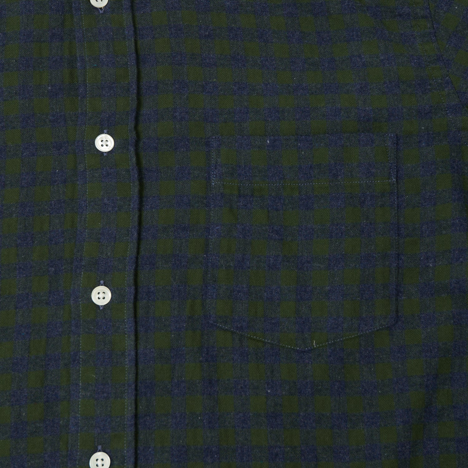 Hartford AY11018 Paul Shirt - Green Gingham Checkered Button Down Shirt for Men | Casual Office Wear & Summer Outfits