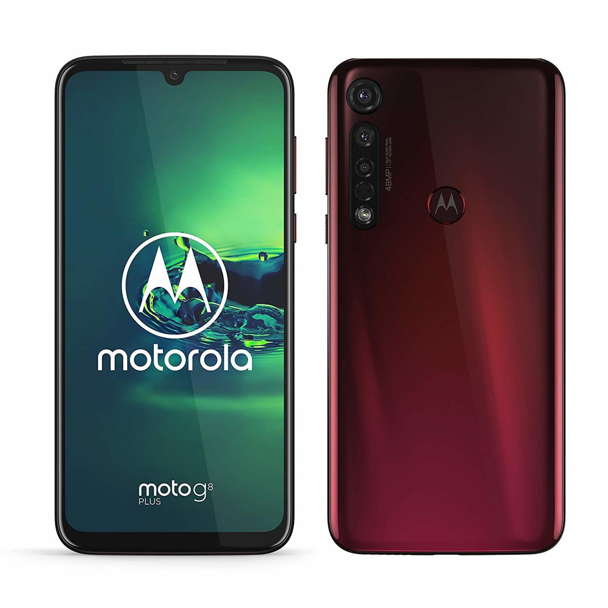 Motorola Moto G8 Plus 64GB Unlocked Smartphone - Dual SIM GSM Android Phone with Hybrid Slot | Perfect for Travel, Business & Everyday Use