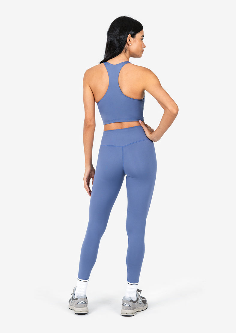 Elevate Touch Ruched Bra Indigo - Comfortable & Supportive Women's Underwear for Everyday Wear, Yoga & Lounge