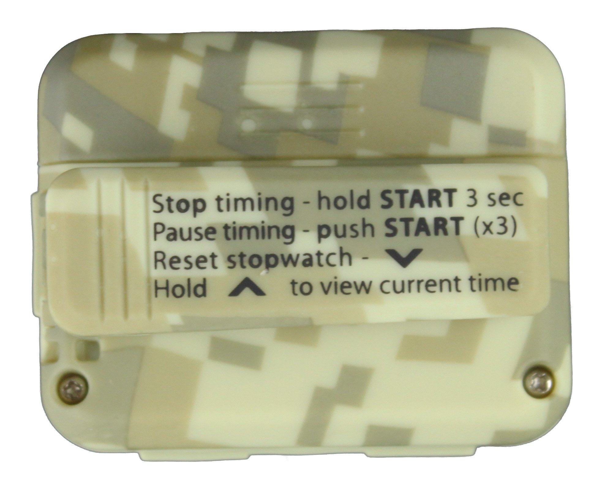Gymboss miniMAX Interval Timer and Stopwatch - Camouflage/TAN SOFTCOAT for Workouts, HIIT Training, Boxing, Running & Fitness Tracking