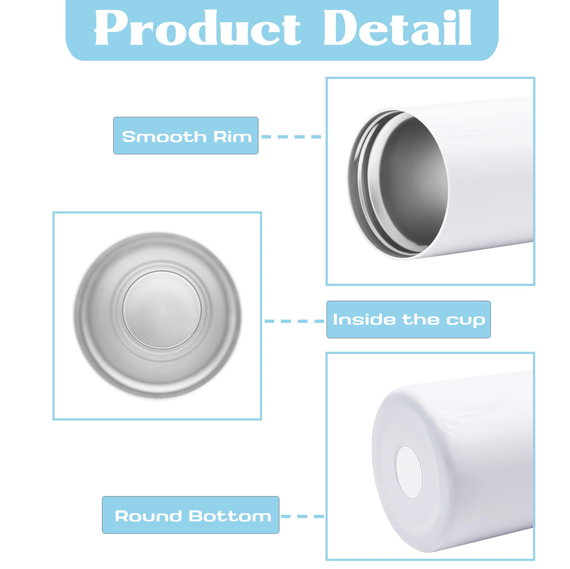 25 Pack 4-in-1 Insulated Stainless Steel Can Coolers - 16 oz Sublimation Ready Tumblers with Lids & Straws - Double Wall Vacuum Insulated Beer Can Holders - Bulk White Blank Tumblers for DIY Customization - Perfect for Parties, Camping & Outdoor Events