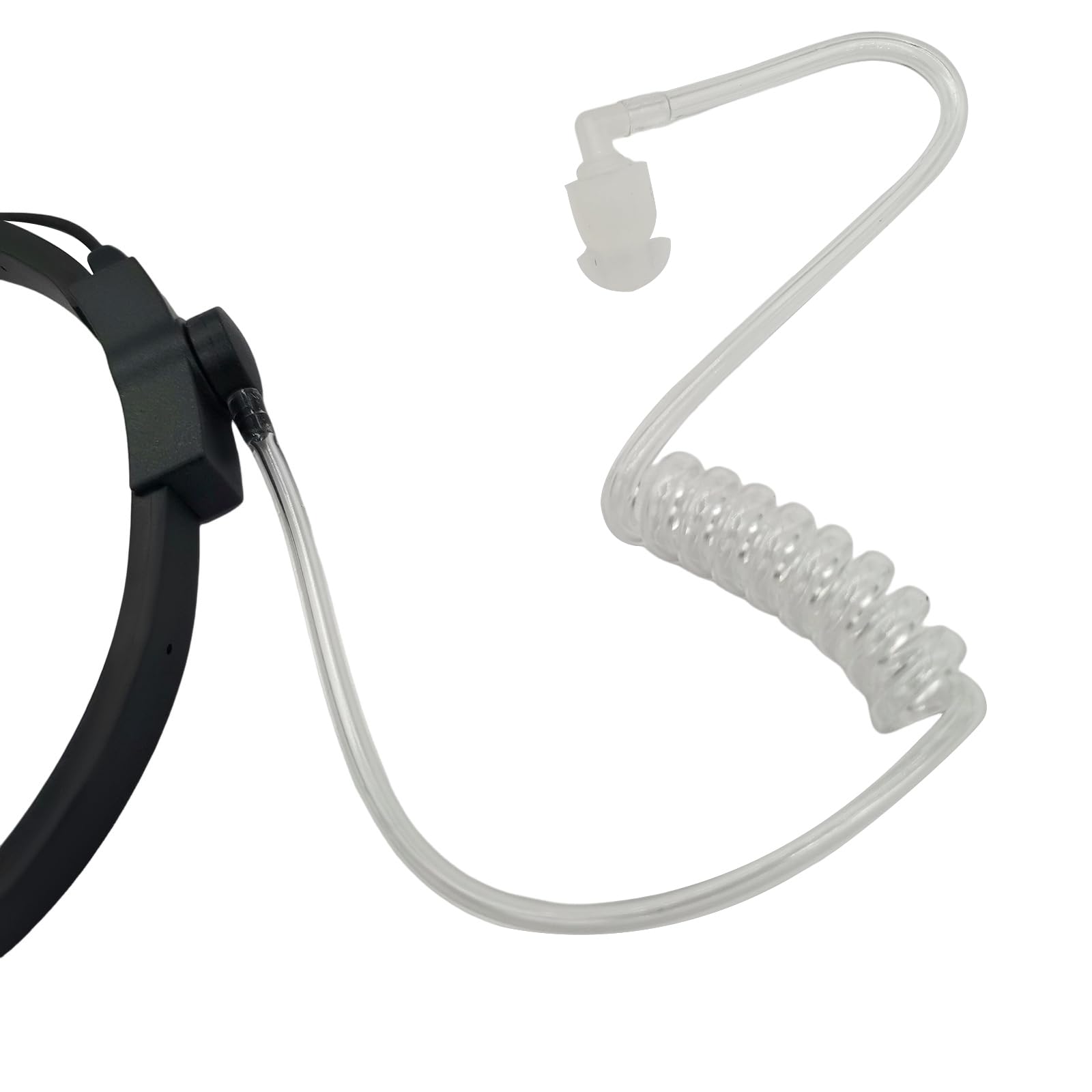 Tactical Throat Mic Headset - 2-Way Radio Bone Conduction Microphone for Motorola, Retevis, Ailunce (HD1, RT29, GP328Plus, NR30, EX500) Walkie Talkies - Perfect for Security, Construction, Hunting & Outdoor Adventures