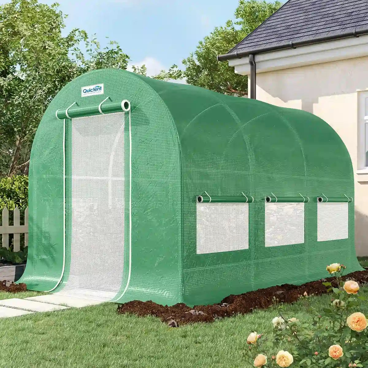 12' x 7' x 7' Walk-in Tunnel Greenhouse for Gardening, Plant Protection & Year-Round Growing - Perfect for Backyards, Small Farms & Urban Gardening