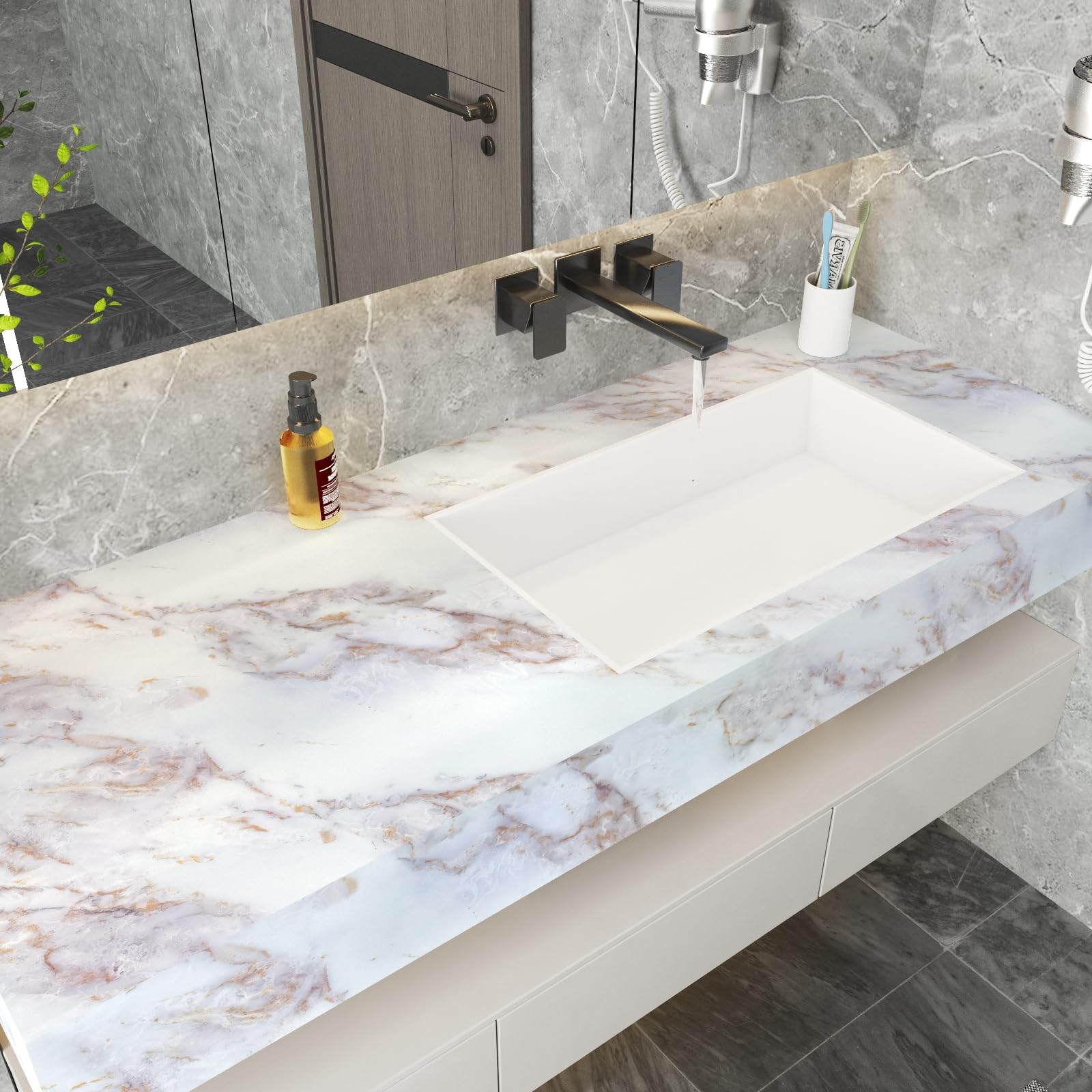 VIOPVERY Marble Contact Paper - 15.7
