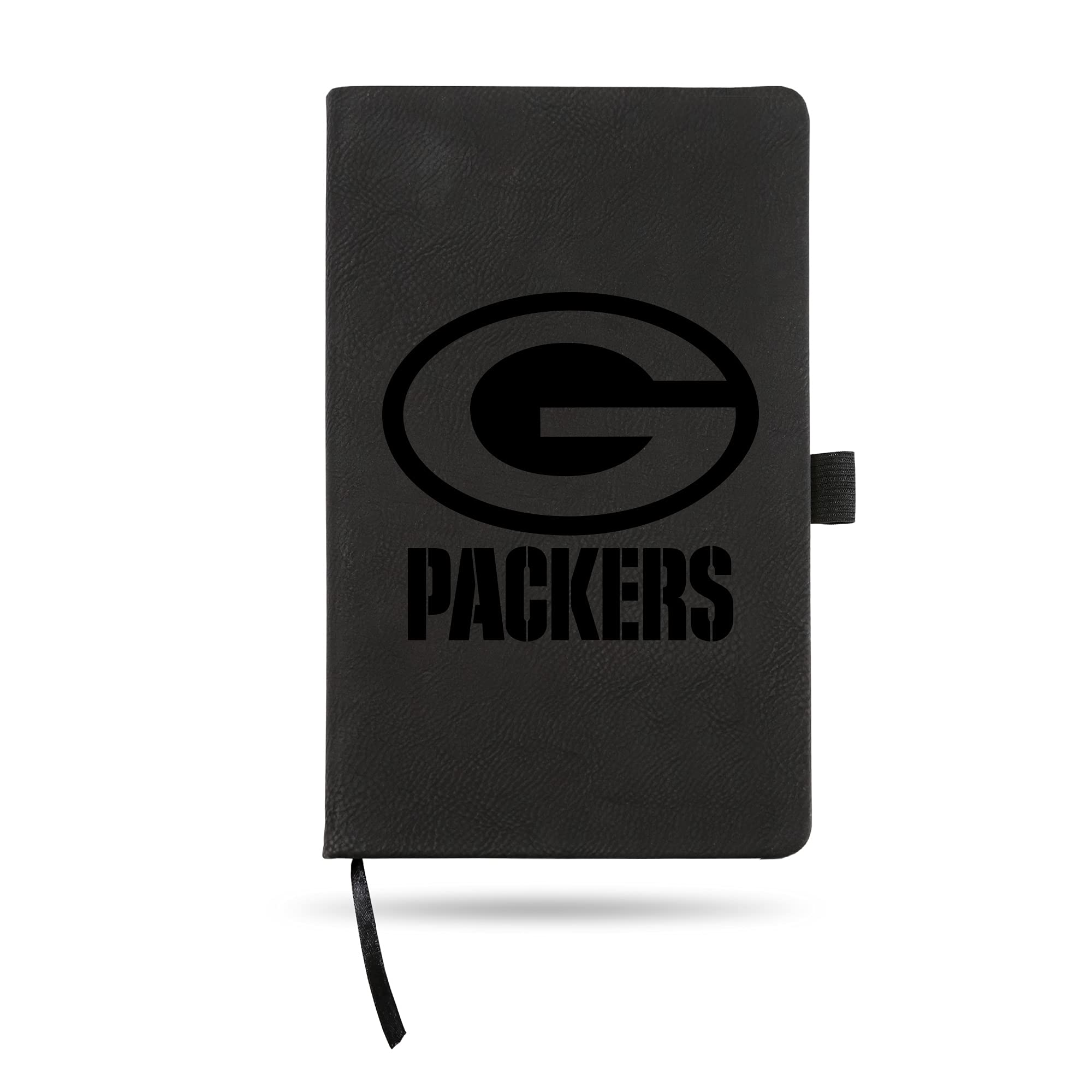 NFL Green Bay Packers Black Laser Engraved Small Notebook Journal - 8.25