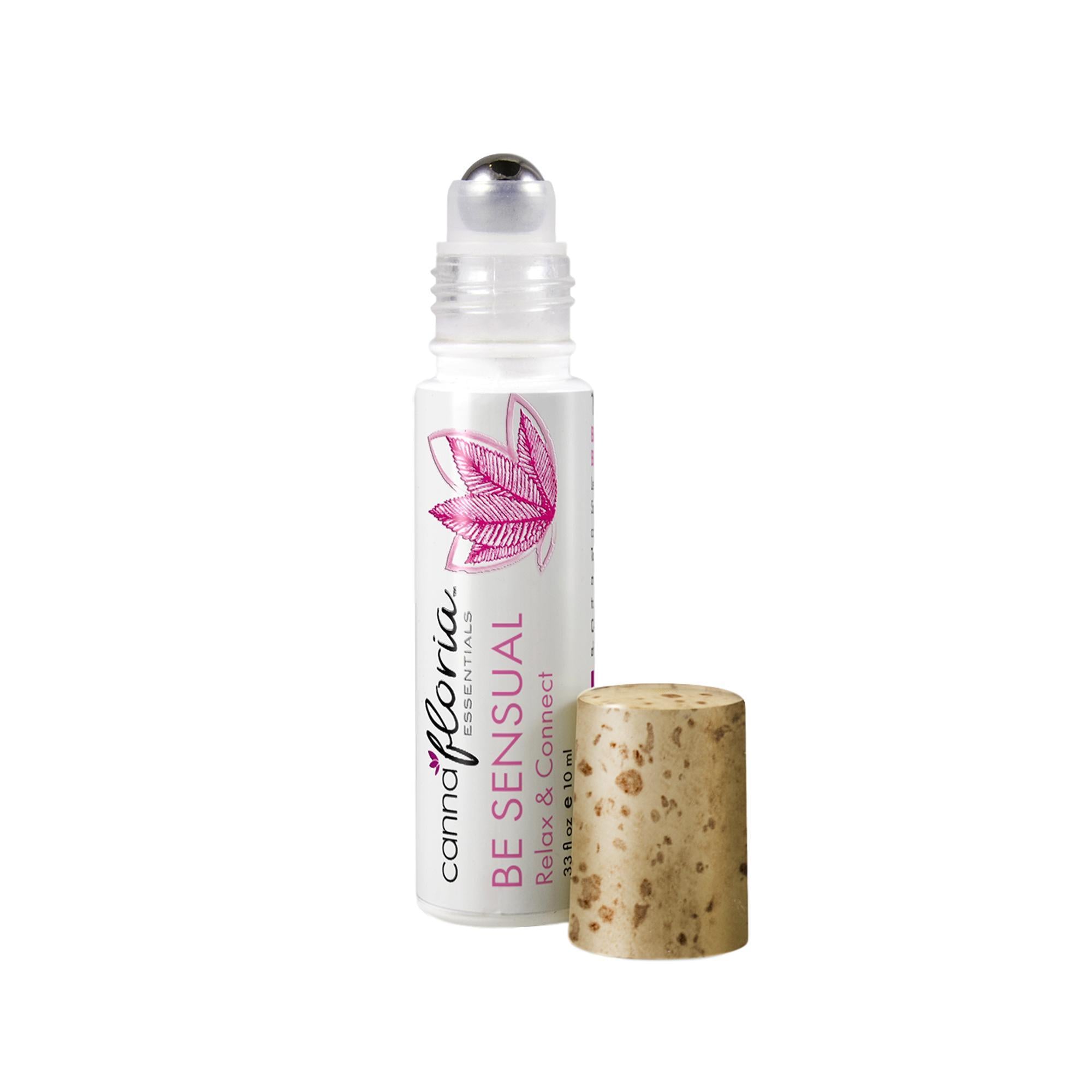Cannafloria Essential Oil Roll On for Stress Relief & Relaxation - Portable Aromatherapy for Home, Office & Travel