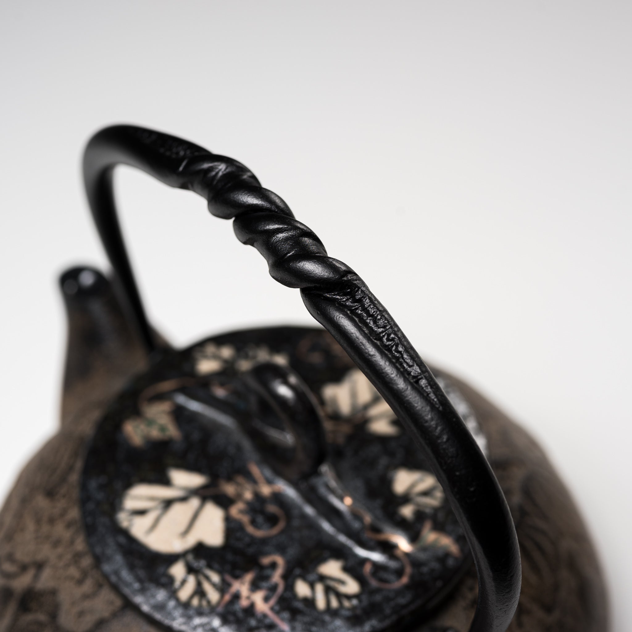 Premium Japanese Kyo Kiyomizu Ware Cast Iron Teapot - Authentic Nambu Ironware, 510ml (17oz) Hyotan Style for Perfect Tea Brewing - Ideal for Matcha, Sencha & Home Tea Ceremonies