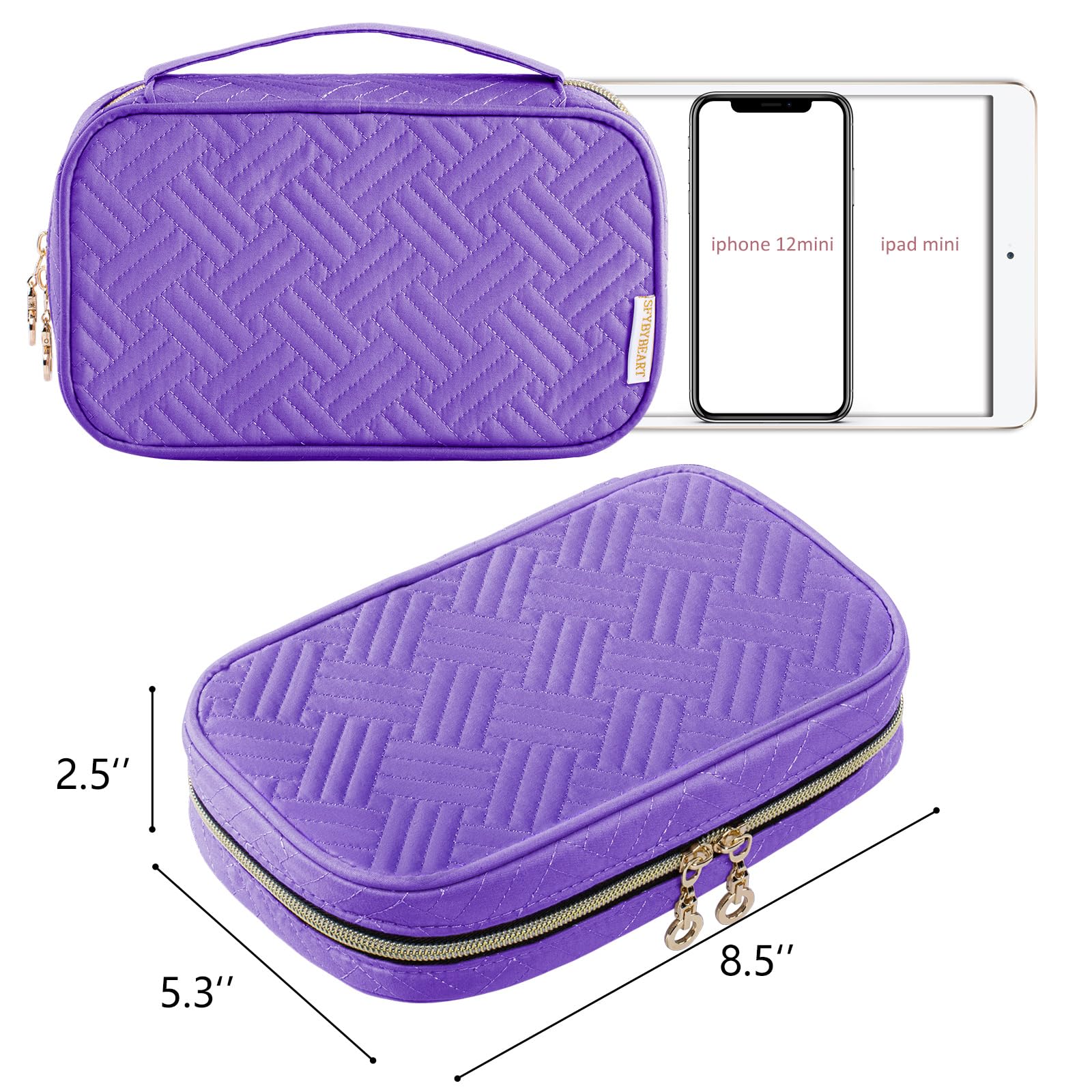 Compact Travel Jewelry Organizer Case - Tangle-Free Storage for Necklaces, Earrings, Rings & Bracelets | Perfect for Vacations, Business Trips & Weekend Getaways