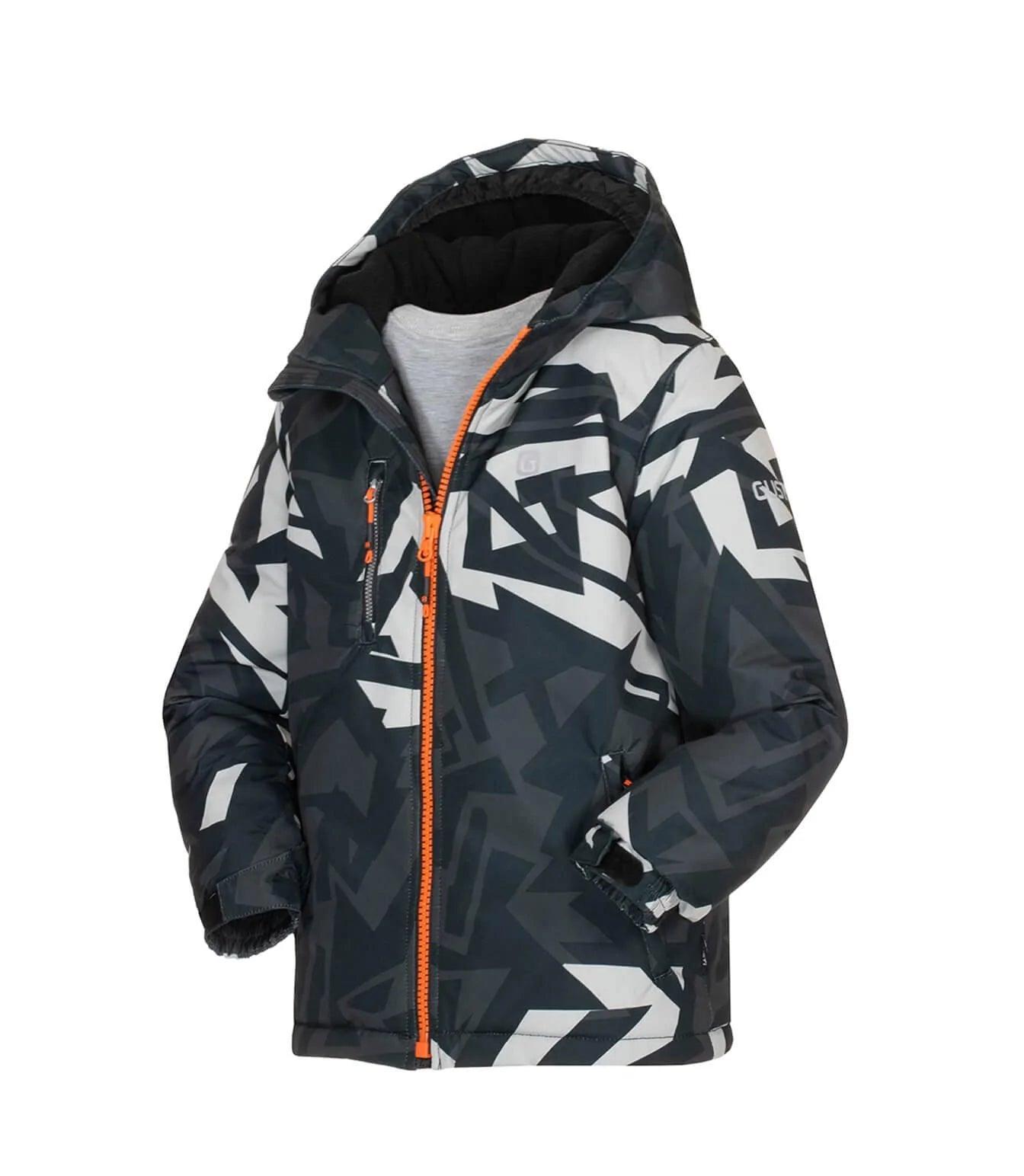 Gusti Lex Insulated Snow Suit for Men & Women - Waterproof Winter Jacket & Pants Set, Charcoal Grey - Perfect for Skiing, Snowboarding & Cold Weather Outdoor Activities