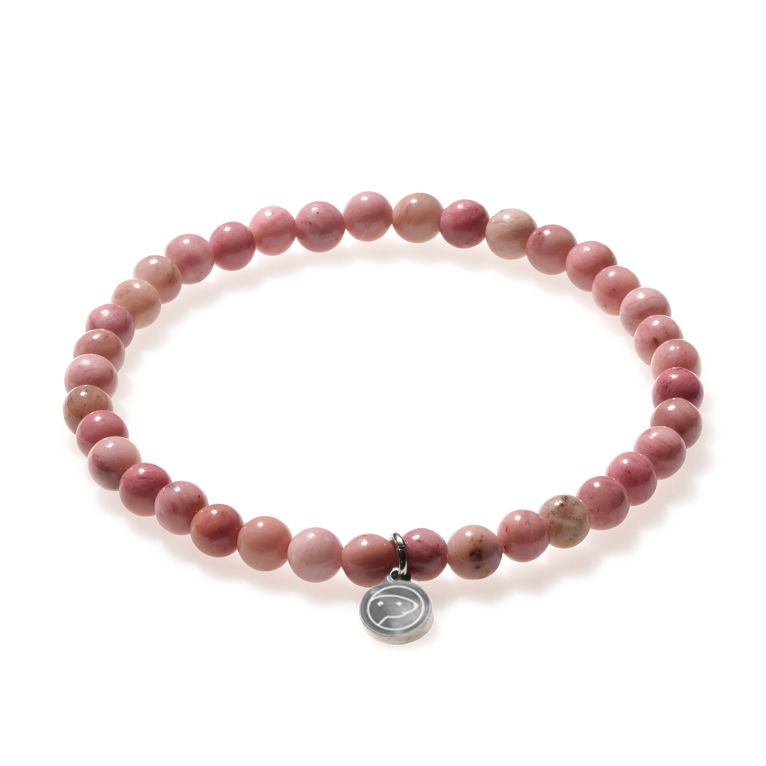 Natural Rhodonite Beaded Bracelet for Women - Healing Crystal Jewelry for Stress Relief & Emotional Balance | Perfect for Meditation, Yoga & Everyday Wear