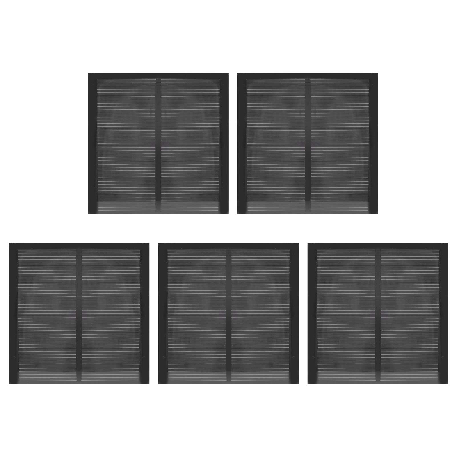 High-Efficiency Polysilicon Solar Panel Charger - 5Pcs Waterproof Epoxy Solar Cells with 30cm Cable for Outdoor Solar Lighting, Flashlights & Phone Charging | Perfect for Garden, Camping & Emergency Power Supply