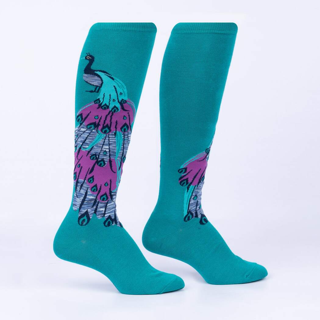 Fun Knee High Socks for Women - Sock It To Me Fan Tastic Novelty Socks - Perfect for Cosplay, Gifts, and Everyday Wear