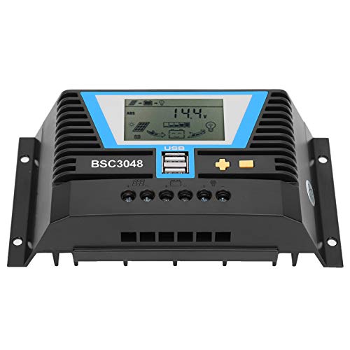 30A MPPT Solar Charge Controller - Intelligent & Durable Battery Charger for RV, Marine, Home Off-Grid Systems - Compatible with Lead-Acid, Lithium, Gel Batteries (Model BSC3048) | Perfect for Solar Panel Kits, Camping & Emergency Power Backup