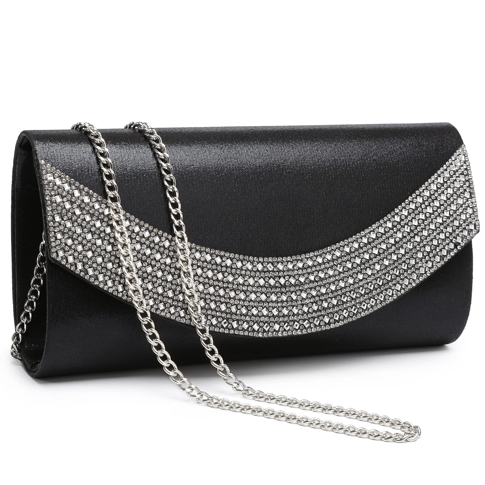 Dasein Women's Rhinestone Clutch Purse - Elegant Evening Bag for Wedding, Party, Prom & Formal Events | Perfect for Brides, Bridesmaids & Special Occasions