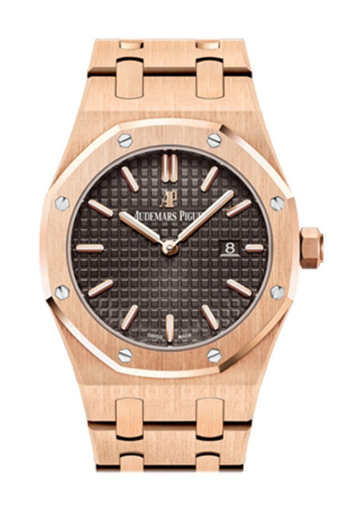 Luxury AUDEMARS PIGUET Royal Oak Ladies Watch - 18K Pink Gold, Brown Dial (Ref.67650OR.OO.1261OR.01) | Elegant Timepiece for Women | Perfect for Formal Events, Business Meetings & Special Occasions